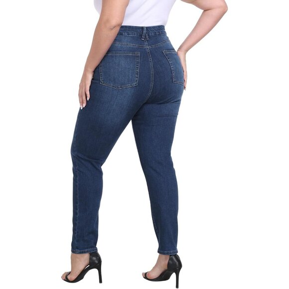 Plus Size High Waist Cropped Jeggings Cotton Blend Casual Stretchy - Picture 1 of 9